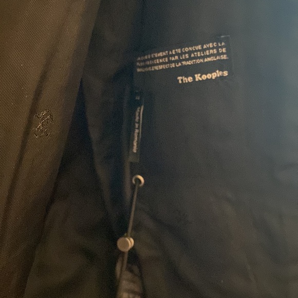 The Kooples wool mens jacket black with leopard print - Picture 4 of 6